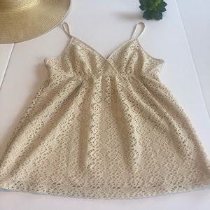 Express eyelet flowy top